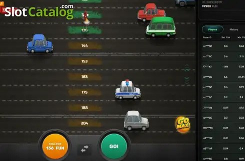 Chicken Crash Screenshot 2 - laufende Runde mit steigendem Multiplikator