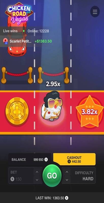Chicken Road Vegas Screenshot 4 – Spielrunde mit steigendem Multiplikator