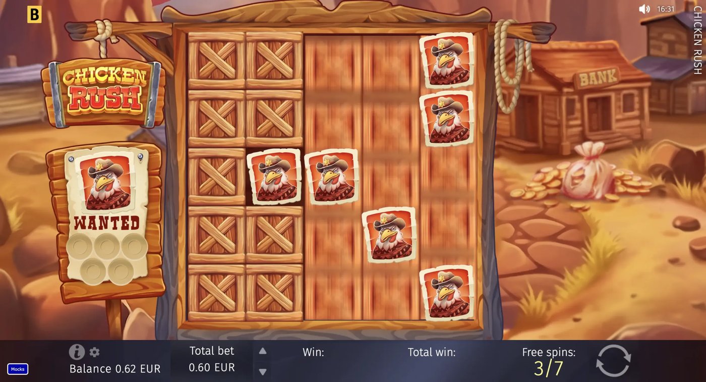 Chicken Rush Screenshot 4 – Bonus-Buy-Auswahl
