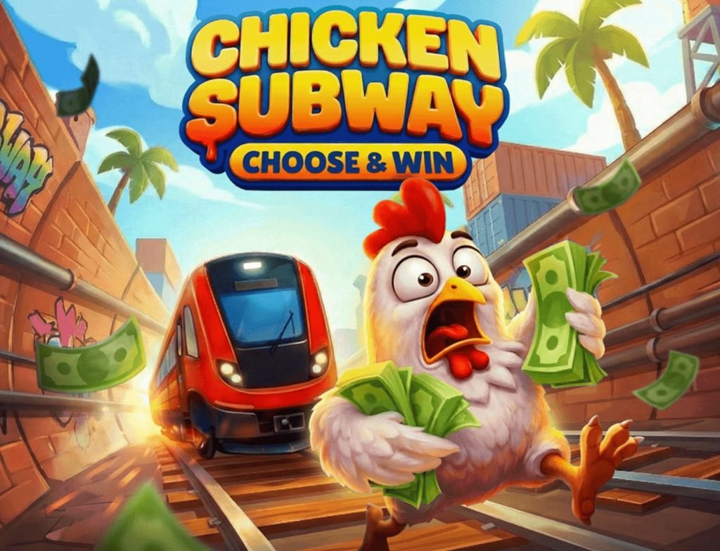 Chicken Subway Screenshot 1 – Huhn auf den U-Bahn-Gleisen