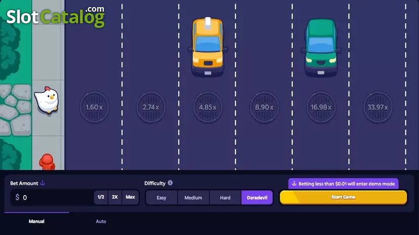 Mission Uncrossable Screenshot 3 – Schwierigkeit Daredevil mit Multiplikatoren bis 33,97x und mehreren Fahrzeugen auf der Straße