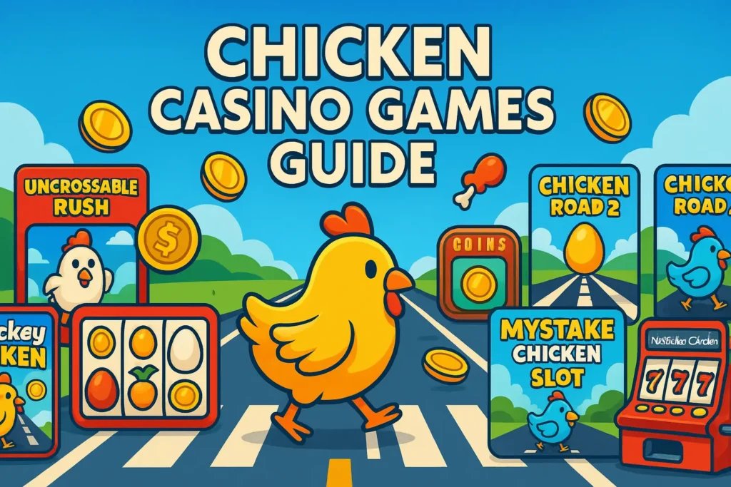 Chicken (UpGaming) Screenshot 3 – laufende Runde mit zwei aufgedeckten Hühnern und aktivem Cash-Out-Button