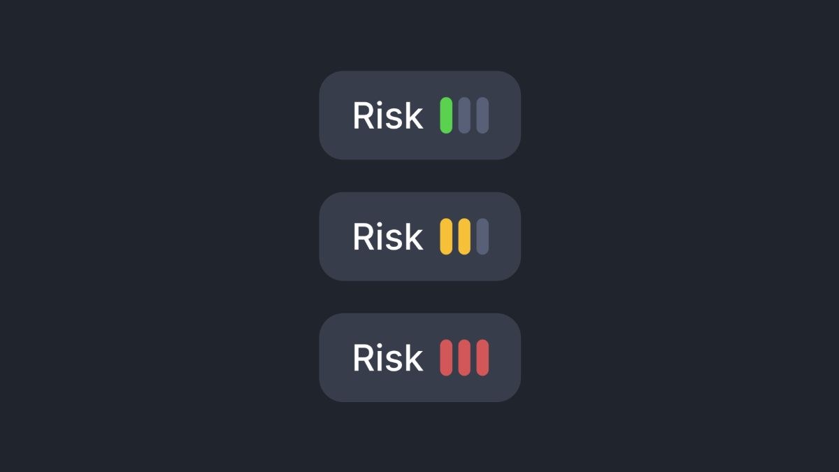 Rooster Run Screenshot 2 – Auswahl der drei Risikostufen Low, Medium und High vor Rundenstart